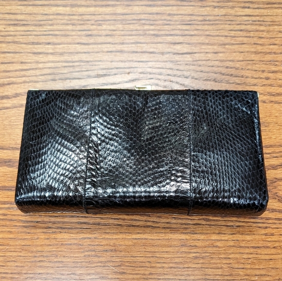 Vintage Shirl Miller Snakeskin Clutch NEW - Picture 2 of 5